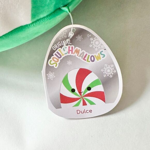Dulce the Peppermint Candy Squishmallow Plushie 8” New with Tags Holiday Release - Picture 4 of 4